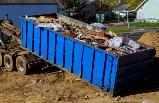 Truck,Loading,A,Full,Skip,Recycling,Garbage,Waste,Management,Container