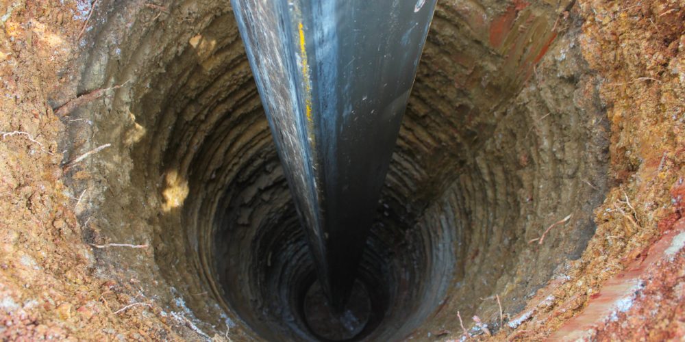 Water,Well,Drilling,,Dig,A,Well,For,Water,,Inside,The