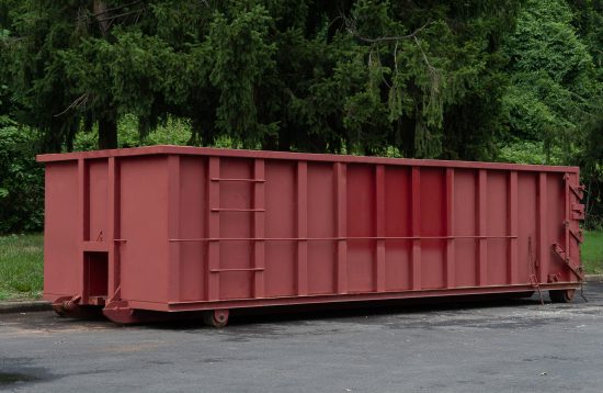 Large,Iron,Dumpster,Garbage,Metal,Recycle,Outdoor